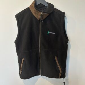 Black and Brown Lafarge Fleece Vest